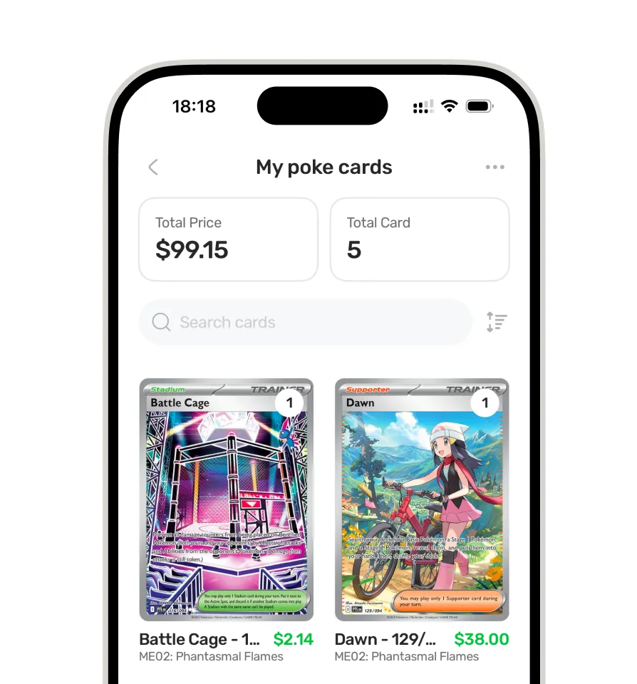 Add your Collection screen